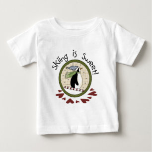 T-shirts et cadeaux de vacances Skiing Penguin