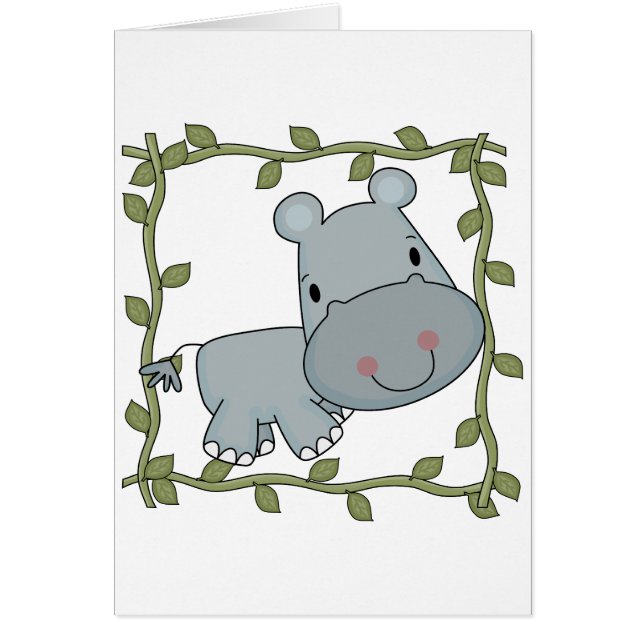 T-shirts et cadeaux d'hippopotame de bébé (Devant)