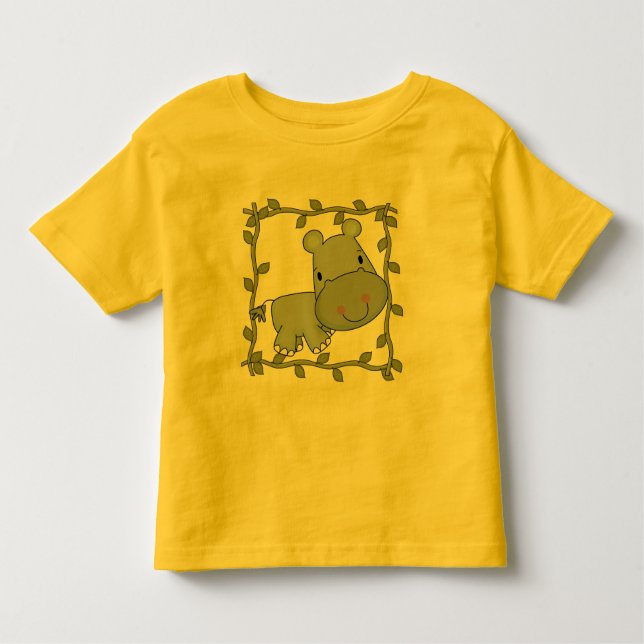 T-shirts et cadeaux d'hippopotame de bébé (Devant)