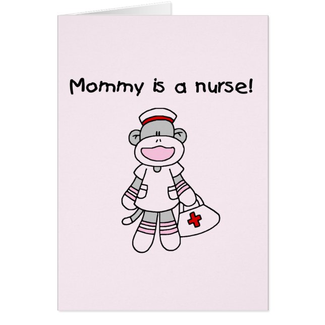 T-shirts et cadeaux d'infirmière de maman de singe (Devant)