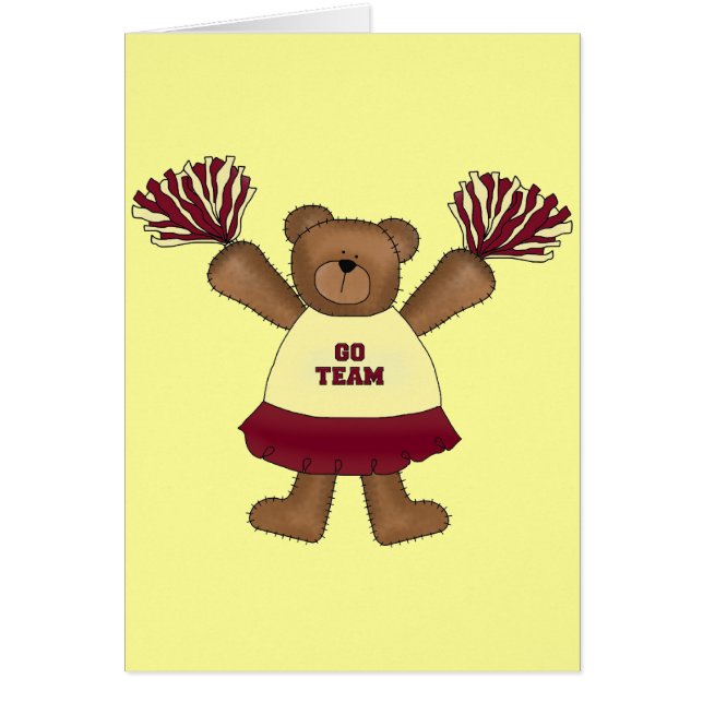 T-shirts et cadeaux d'ours de pom-pom girl de Pom (Devant)