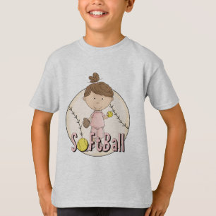 T-shirts et cadeaux du base-ball de filles