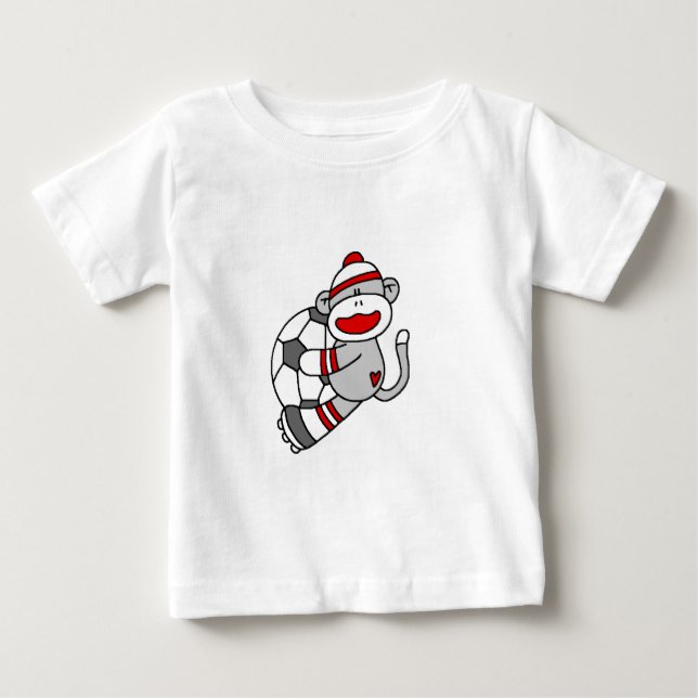 T-shirts et cadeaux du football de singe de (Devant)