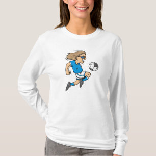 T-shirts et cadeaux femelles d'étoile du football