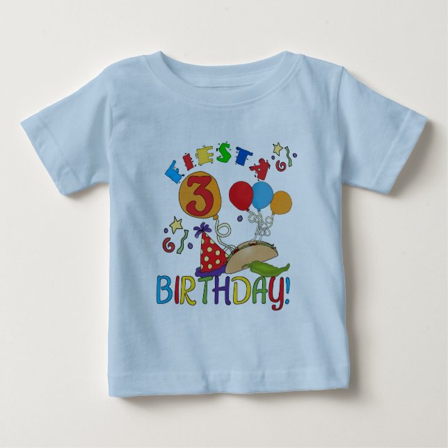 T-shirts et cadeaux Fiesta 3e anniversaire (Devant)