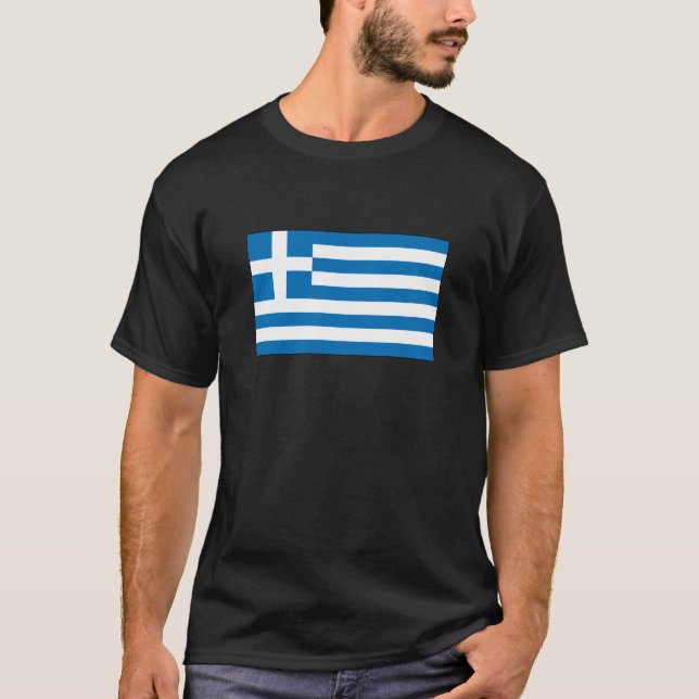 T-shirts et cadeaux grecs de drapeau (Devant)