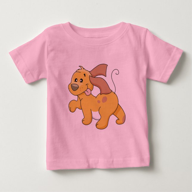 T-shirts et cadeaux heureux de chien de Brown (Devant)