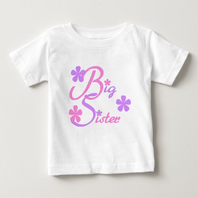 T-shirts et cadeaux Lavender et Rose Big Sister (Devant)