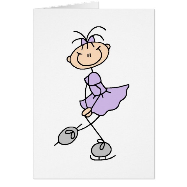 T-shirts et cadeaux lilas de patineur artistique (Devant)