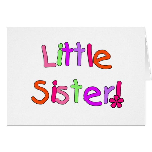 T-shirts et cadeaux Little Sister (Devant horizontal)