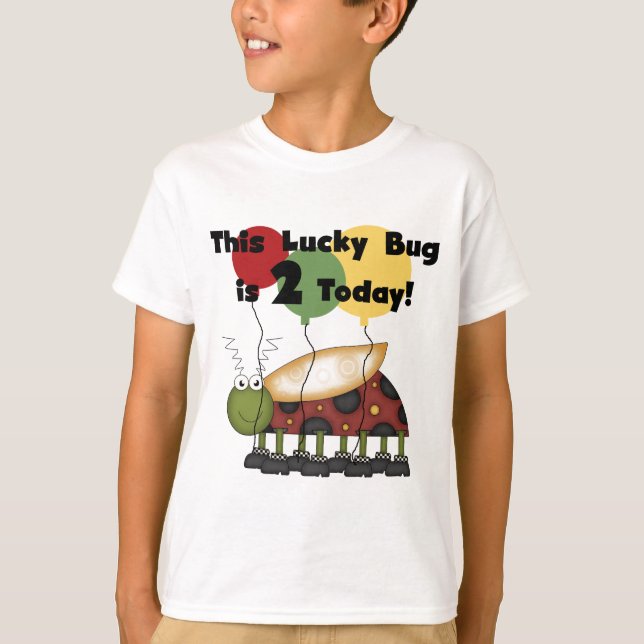 T-shirts et cadeaux Lucky Bug 2e anniversaire (Devant)