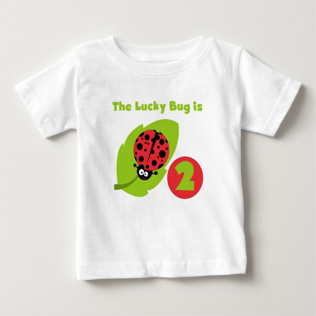 T-shirts et cadeaux Lucky Bug 2e anniversaire (Devant)