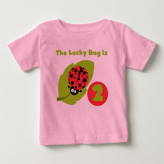 T-shirts et cadeaux Lucky Bug 2e anniversaire (Devant)