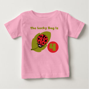 T-shirts et cadeaux Lucky Bug 4th Birthday