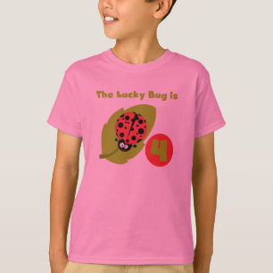 T-shirts et cadeaux Lucky Bug 4th Birthday