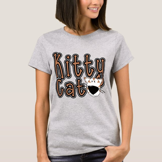 T-shirts et cadeaux mignons de chat de Kitty (Devant)