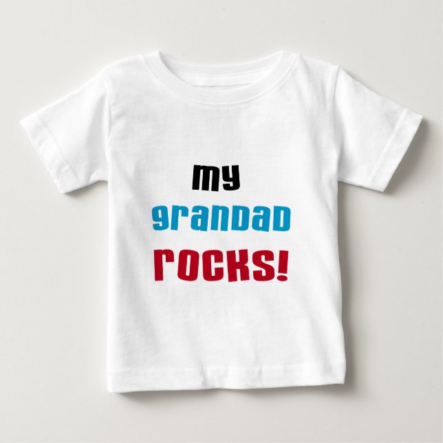 T-shirts et cadeaux My Grandad Rocks (Devant)