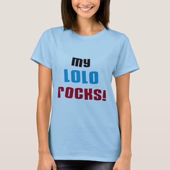 T-shirts et cadeaux My Lolo Rocks (Devant)