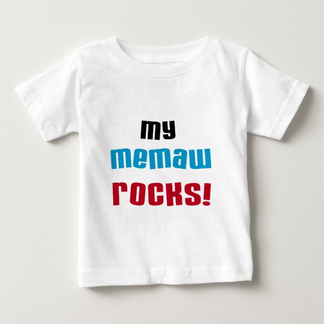 T-shirts et cadeaux My Memaw Rocks (Devant)