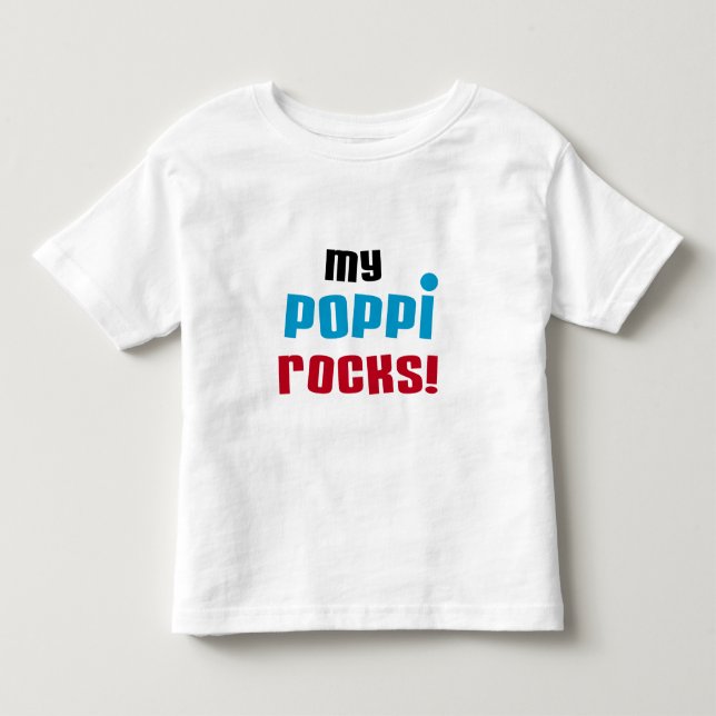 T-shirts et cadeaux My Poppi Rocks (Devant)