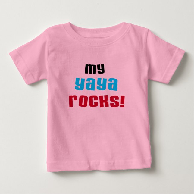 T-shirts et cadeaux My Yaya Rocks (Devant)