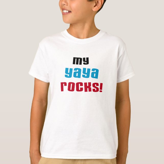 T-shirts et cadeaux My Yaya Rocks (Devant)