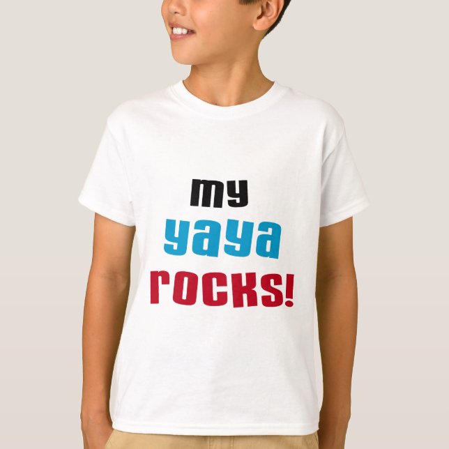 T-shirts et cadeaux My Yaya Rocks (Devant)