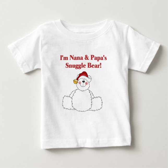 T-shirts et cadeaux Nana et Papa's Snuggle Bear (Devant)