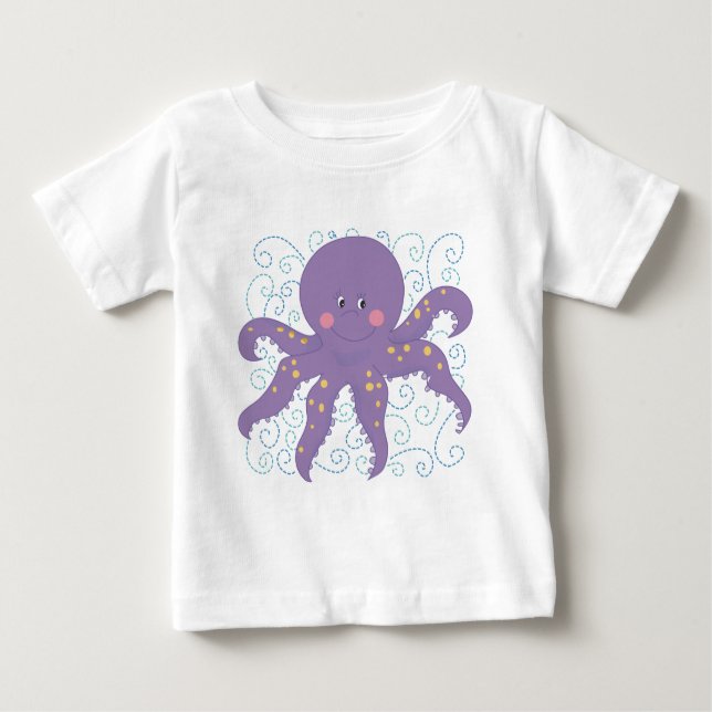 T-shirts et cadeaux Octopus violets (Devant)