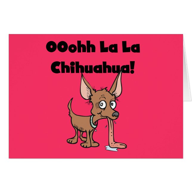 T-shirts et cadeaux Oohh La La Chihuahua (Devant horizontal)