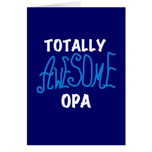 T-shirts et cadeaux Opa bleu absolument géniaux (Devant)