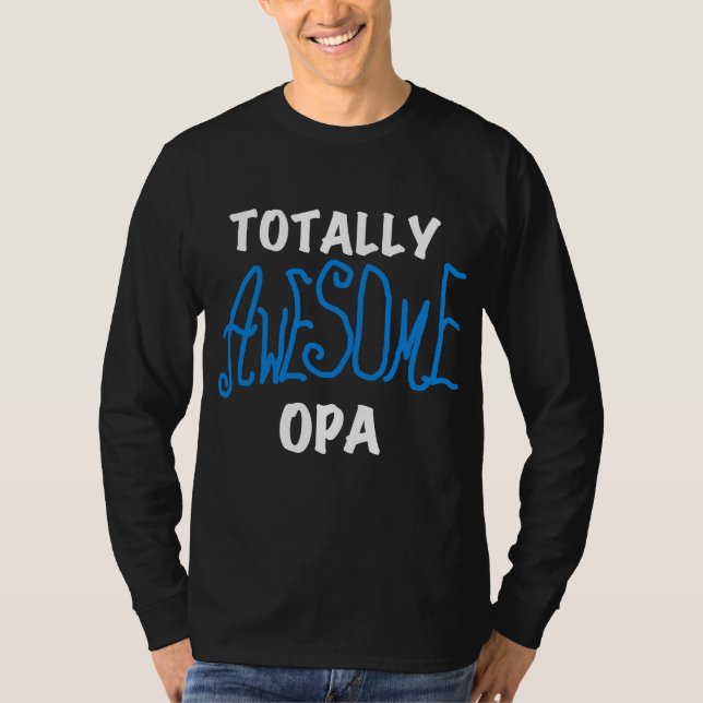 T-shirts et cadeaux Opa bleu absolument géniaux (Devant)