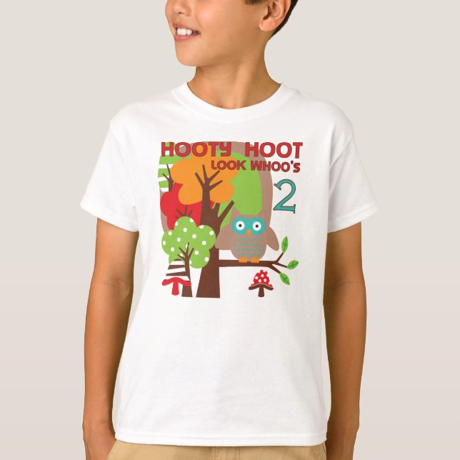 T-shirts et cadeaux Owl 2nd Birthday (Devant)