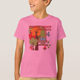 T-shirts et cadeaux Owl 4th Birthday