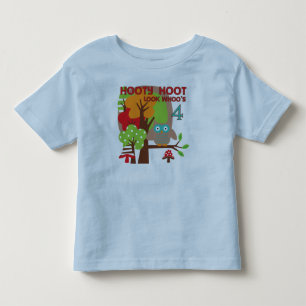 T-shirts et cadeaux Owl 4th Birthday