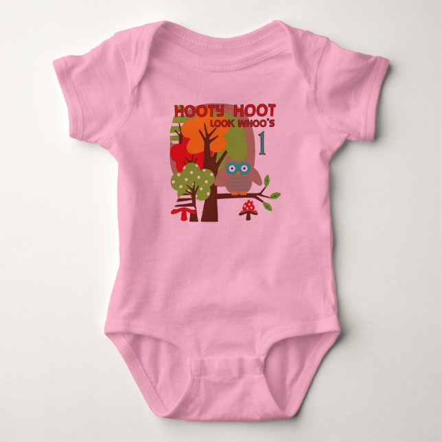 T-shirts et cadeaux Owl First Birthday (Devant)