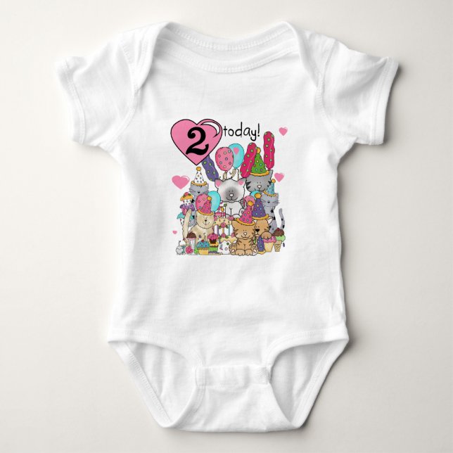 T-shirts et cadeaux Party Kittens 2e anniversaire (Devant)
