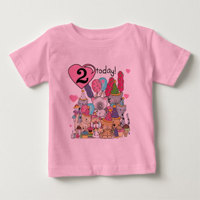 T-shirts et cadeaux Party Kittens 2e anniversaire (Devant)