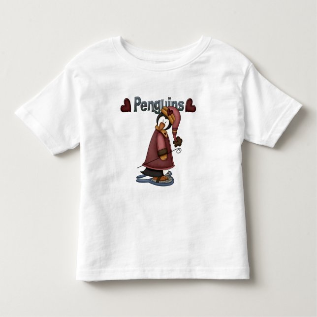 T-shirts et cadeaux Penguin en raquettes (Devant)