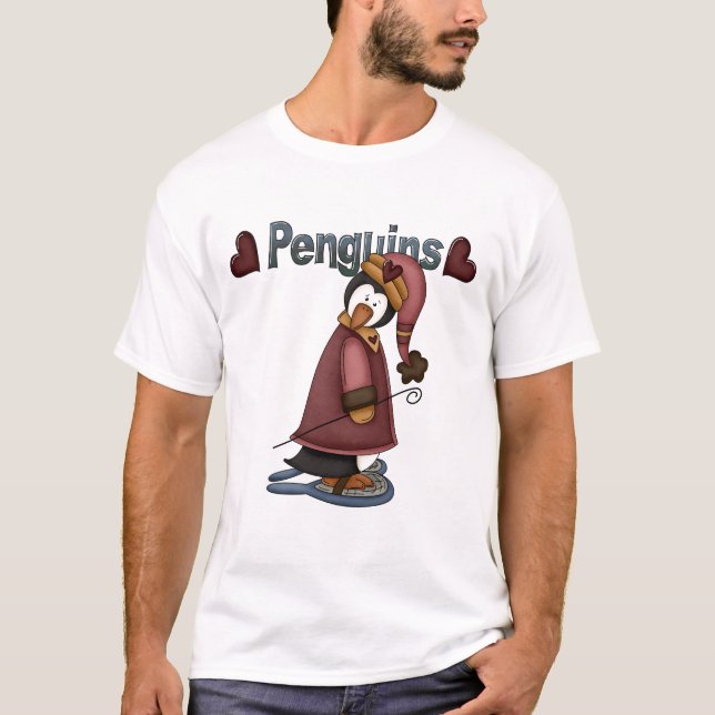 T-shirts et cadeaux Penguin en raquettes (Devant)