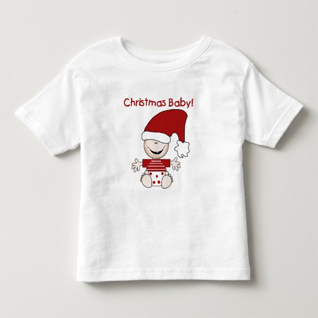 T-shirts et cadeaux pour bébés de Noël (Devant)