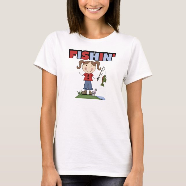 T-shirts et cadeaux pour filles de pêcheurs (Devant)