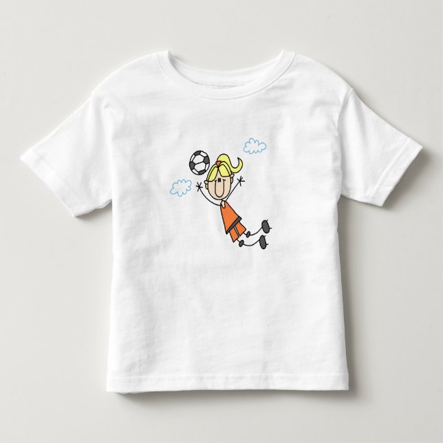 T-shirts et cadeaux pour filles en soccer (Devant)