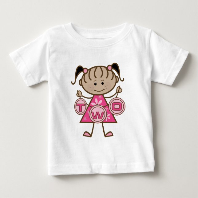 T-shirts et cadeaux pour la petite fille 2e annive (Devant)