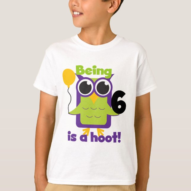 T-shirts et cadeaux pour le 6e anniversaire de Hoo (Devant)