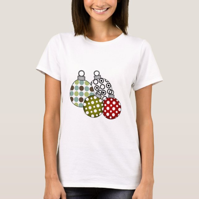 T-shirts et cadeaux Retro Christmas Balls (Devant)