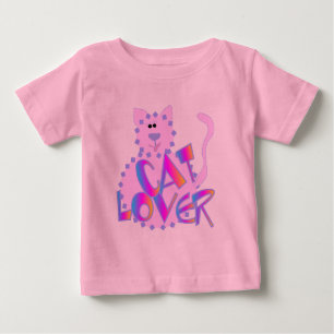 T-shirts et cadeaux roses d'amoureux des chats