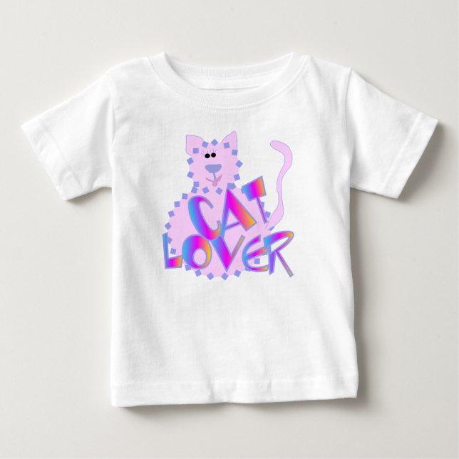 T-shirts et cadeaux roses d'amoureux des chats (Devant)