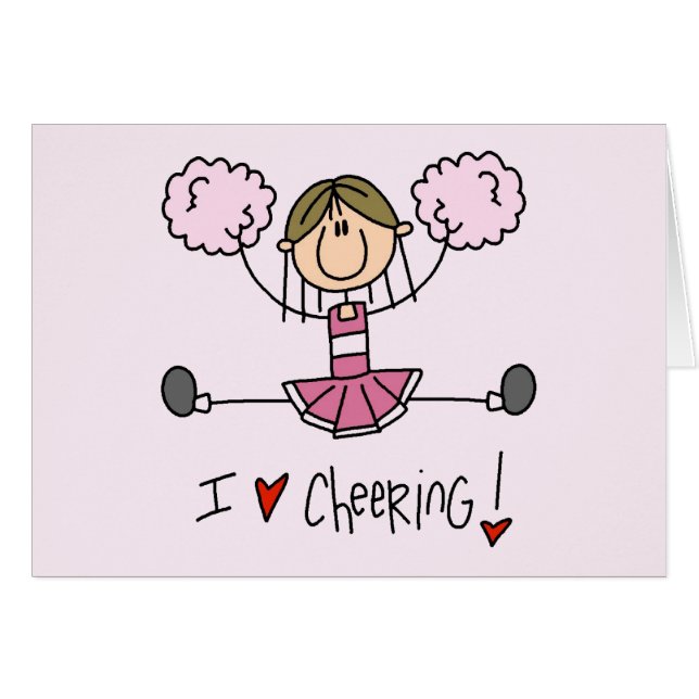 T-shirts et cadeaux roses de pom-pom girl (Devant horizontal)