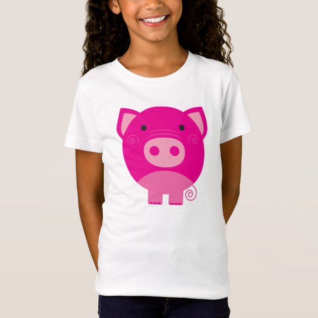 T-shirts et cadeaux roses de porc (Devant)